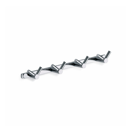 Barre - 4 crochets doubles pour serviettes / chrome #1
