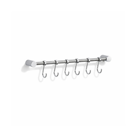 Tringle - 6 crochets coulissants pour serviettes / chrome #1