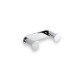 Barre large - 2 crochets pour serviettes / chrome #1