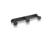 Barre large - 3 crochets pour serviettes / noir mat