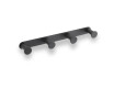 Barre large - 4 crochets pour serviettes / noir mat
