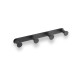 Barre large - 4 crochets pour serviettes / noir mat #1