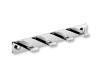 Barre - 4 crochets plats pour serviettes / chrome