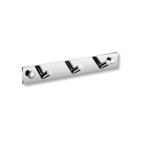 Barre - 3 crochets inclinés pour serviettes / chrome #1