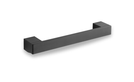Poignée de salle de bains droite, 28 cm / noir mat