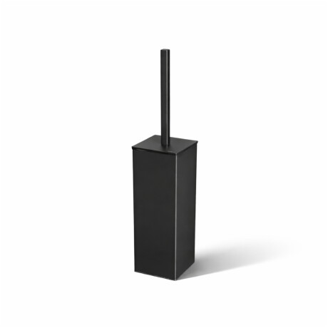 Brosse de WC sur pied / carrée / noir mat #1