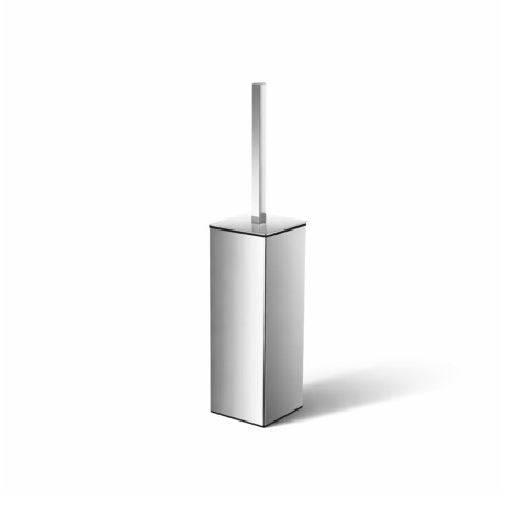 Brosse de WC sur pied / carrée / chromée #1