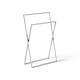 Porte-serviettes double / pliable / chromé #1