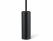 Brosse de WC sur pied, à centrage automatique / noir mat