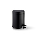 Poubelle à pédale STANDARD ronde 3 L, fermeture en douceur / noir mat #1
