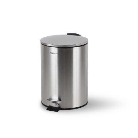 Poubelle à pédale BUDGET ronde 3 L, fermeture en douceur / acier inoxydable satiné #1