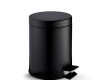 Poubelle à pédale STANDARD ronde 5 L, fermeture en douceur / noir mat