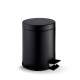 Poubelle à pédale STANDARD ronde 5 L, fermeture en douceur / noir mat #1
