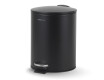 Poubelle à pédale BUDGET ronde 5 L, fermeture en douceur / acier noir mat
