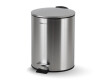 Poubelle à pédale BUDGET ronde 5 L, fermeture en douceur / acier inoxydable satiné