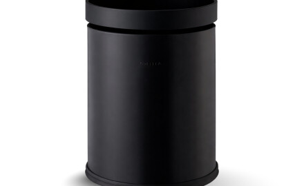 Poubelle ouverte 10 L / noir mat