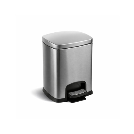 Poubelle à pédale PREMIUM rectangulaire 5 L, fermeture en douceur / acier inoxydable satiné #1