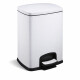 Poubelle à pédale PREMIUM rectangulaire 20 L, fermeture amortie / blanche #1