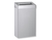 Poubelle de 30 L à couvercle ouvert, série R10 / acier inoxydable brossé