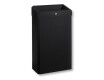 Poubelle de 30 L avec couvercle ouvert, série R1 / acier inoxydable noir mat
