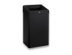 Poubelle de 49 L avec couvercle ouvert, série R1 / acier inoxydable noir mat