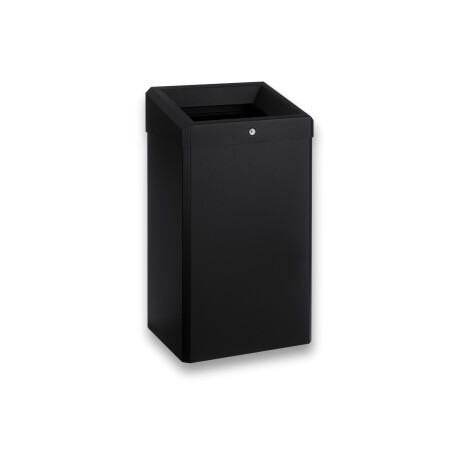 Poubelle de 49 L avec couvercle ouvert, série R1 / acier inoxydable noir mat #1