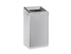 Poubelle de 49 L avec couvercle ouvert, série R1 / acier inoxydable brossé
