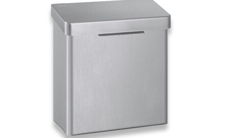 Poubelle pour déchets hygiéniques 4,5 L, série R10 / acier inoxydable brossé