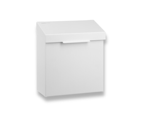 Poubelle pour déchets hygiéniques 4,5 L, série R1 / acier inoxydable blanc mat
