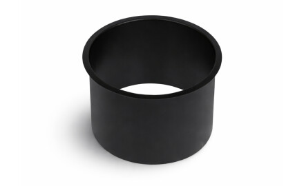 Collier de fixation pour corbeille de table ronde Ø150 / acier inoxydable noir mat