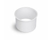Collier de poubelle à poser sur plan de travail, rond, Ø 150 / acier inoxydable blanc mat