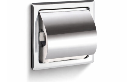 Porte-papier toilette / à encastrer / chromé
