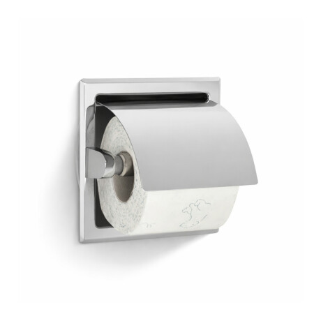 Porte-papier hygiénique / à encastrer / acier poli #1