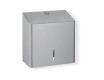 Distributeur carré pour papier toilette en rouleau, Ø max. 19 cm, série R10 / acier inoxydable brossé