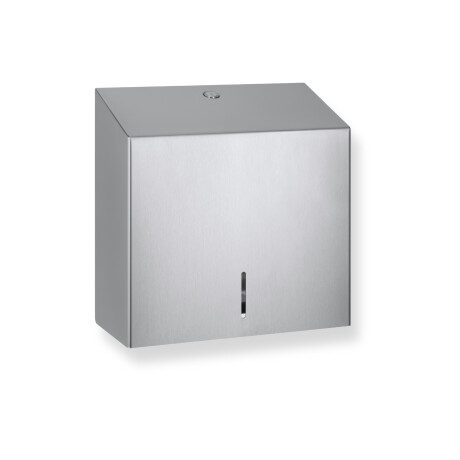 Distributeur carré pour papier toilette en rouleau, Ø max. 19 cm, série R1 / acier brossé #1