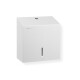 Distributeur carré pour papier toilette en rouleau, Ø max. 19 cm, série R1 / acier inoxydable blanc mat #1