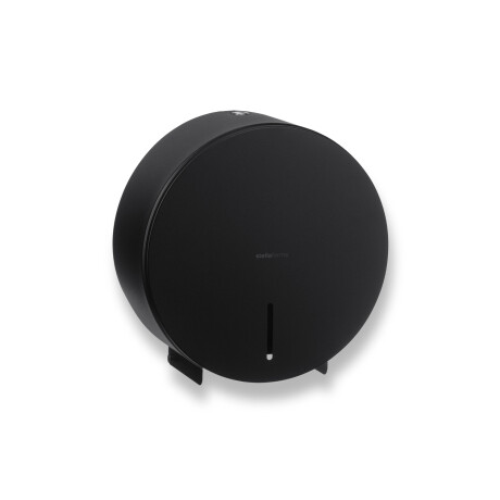 Distributeur rond pour papier toilette en rouleau, Ø max. 19 cm, série R1 / acier inoxydable noir mat #1