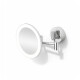 Miroir de maquillage grossissant 3x, rond, éclairage LED avec réglage continu de la couleur de la lumière, inclinable, double bras articulé / chromé #1