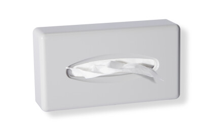 Distributeur de mouchoirs en papier / ABS blanc brillant