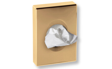 Distributeur de sachets hygiéniques / ABS doré brillant