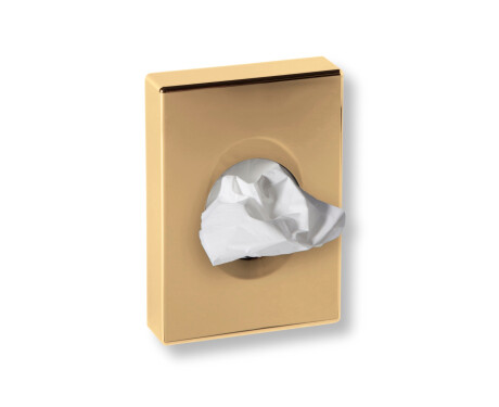 Distributeur de sachets hygiéniques / ABS doré brillant