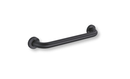 Barre d'appui pour personnes en situation de handicap, Ø 32, droite, STANDARD - 40 cm / acier inoxydable, noir mat