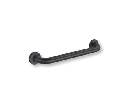 Barre d'appui pour personnes en situation de handicap, Ø 32, droite, STANDARD - 40 cm / acier inoxydable, noir mat