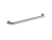 Barre d'appui pour personnes en situation de handicap, Ø 32, droite, STANDARD - 80 cm / acier brossé