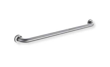 Barre d'appui pour personnes en situation de handicap, Ø 32, droite, STANDARD - 80 cm / acier brossé