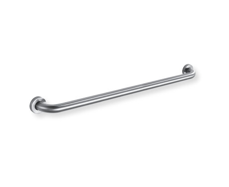 Barre d'appui pour personnes en situation de handicap, Ø 32, droite, STANDARD - 80 cm / acier brossé
