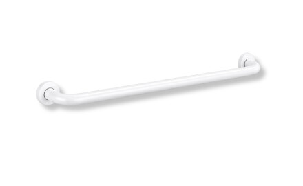 Barre d'appui pour personnes en situation de handicap, Ø 32, droite, STANDARD - 80 cm / acier inoxydable, blanc mat