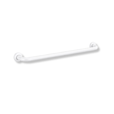 Barre d'appui pour personnes en situation de handicap, Ø 32, droite, STANDARD - 80 cm / acier inoxydable, blanc mat #1
