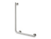 Barre d'appui pour personnes en situation de handicap Ø32 STANDARD type L, 55 x 77 droite / acier inoxydable brossé