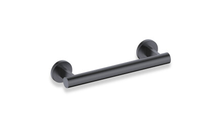Barre d'appui pour personnes en situation de handicap, Ø 32, droite, PREMIUM - 30 cm / acier inoxydable noir mat